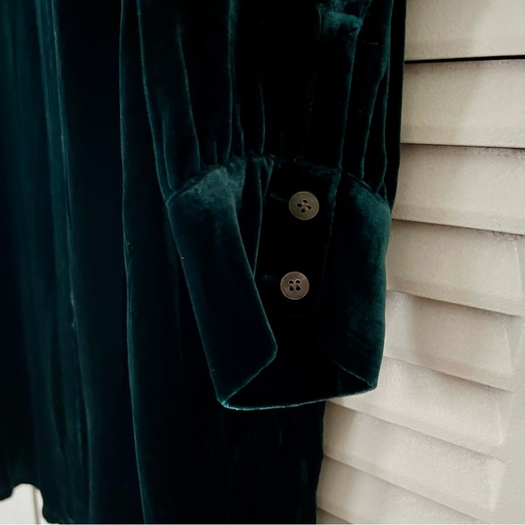 Sundance Deep Green Velvet Hendrix Dress - Picture 3 of 6
